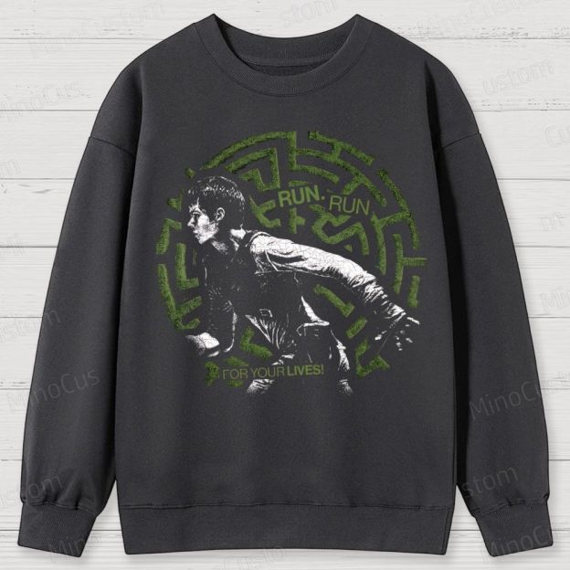 Maze Escape Graphic Cotton Sweatshirts 