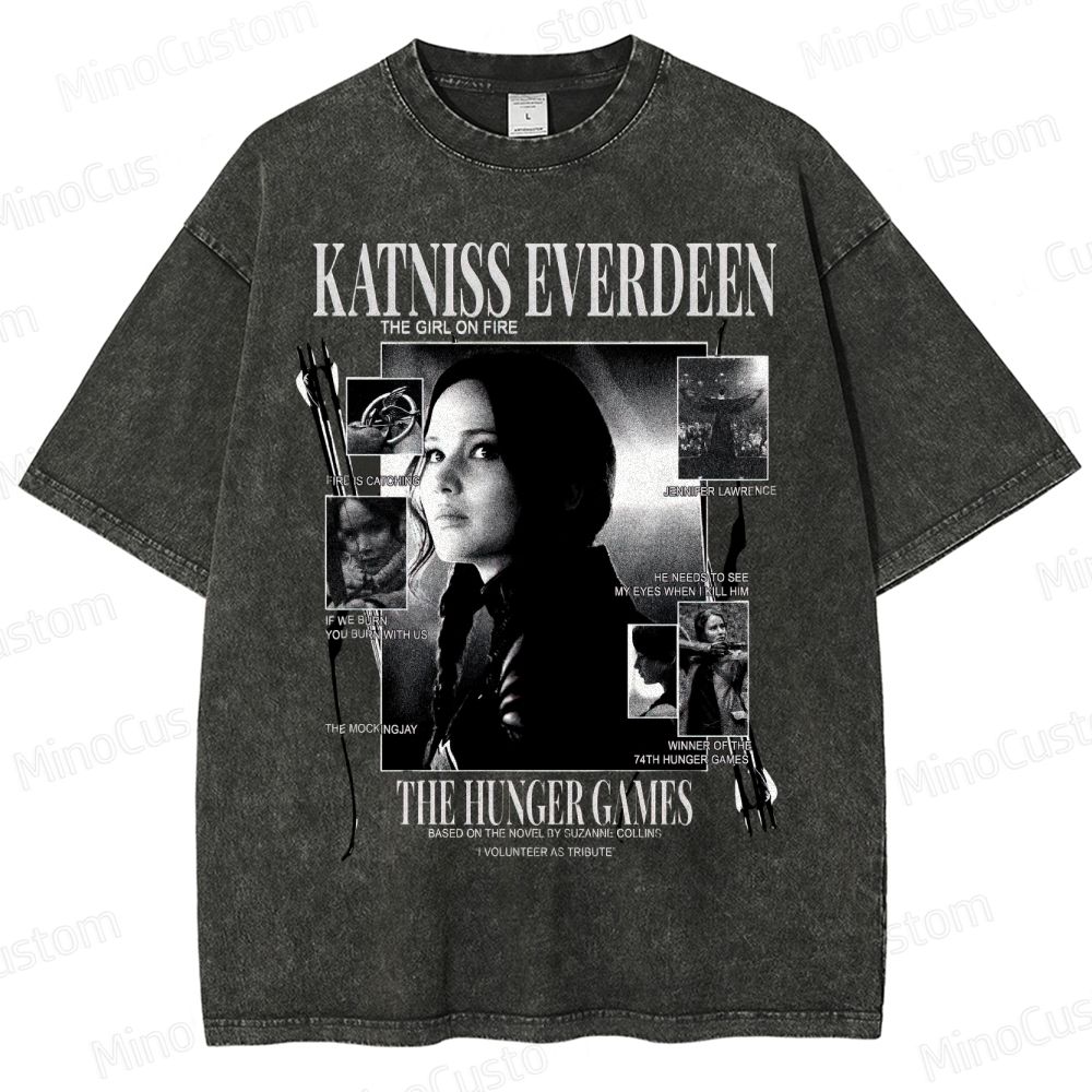 Katniss Everdeen “Girl on Fire” Washed T-Shirt 