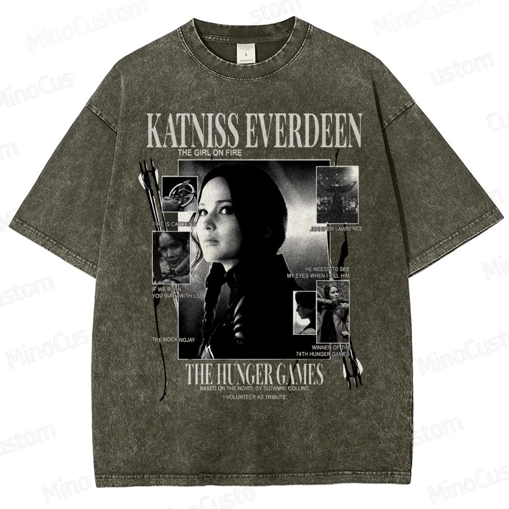 Katniss Everdeen “Girl on Fire” Washed T-Shirt 
