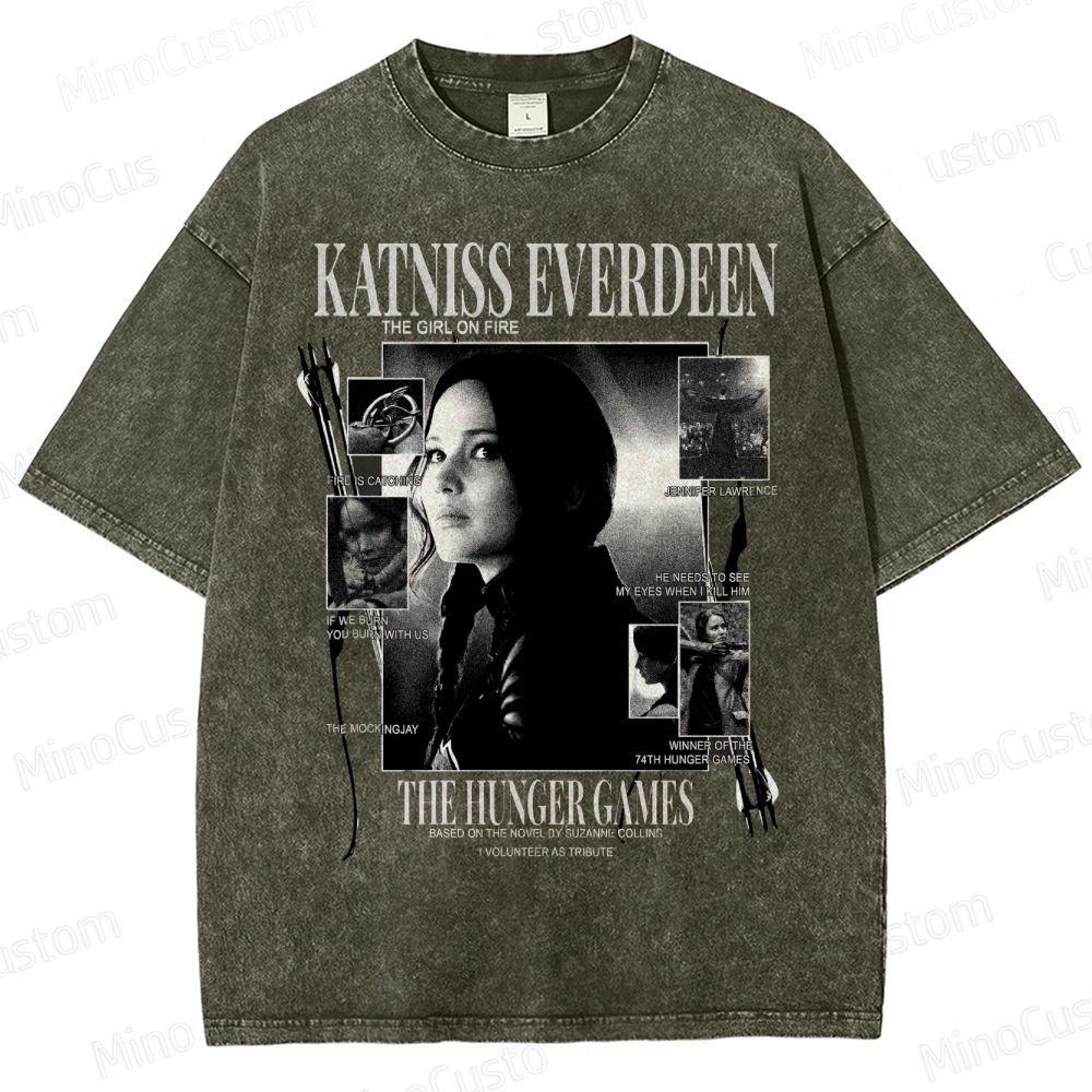 Katniss Everdeen “Girl on Fire” Washed T-Shirt 
