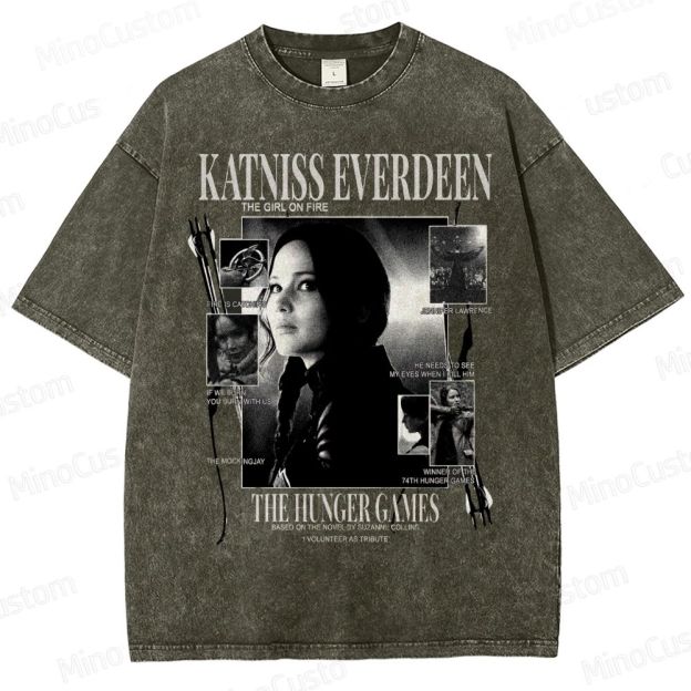 Katniss Everdeen “Girl on Fire” Washed T-Shirt 
