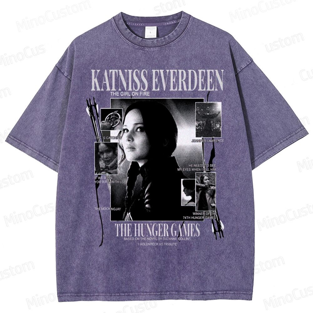 Katniss Everdeen “Girl on Fire” Washed T-Shirt 