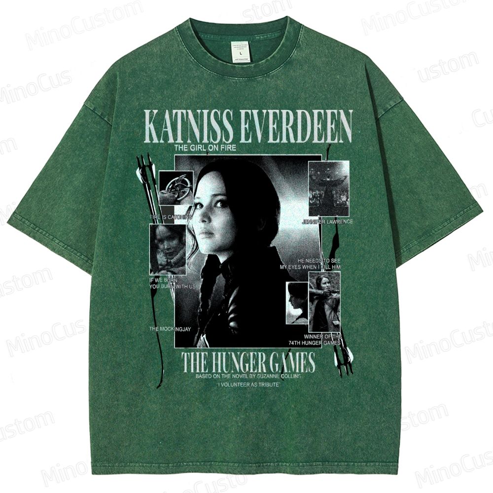 Katniss Everdeen “Girl on Fire” Washed T-Shirt 
