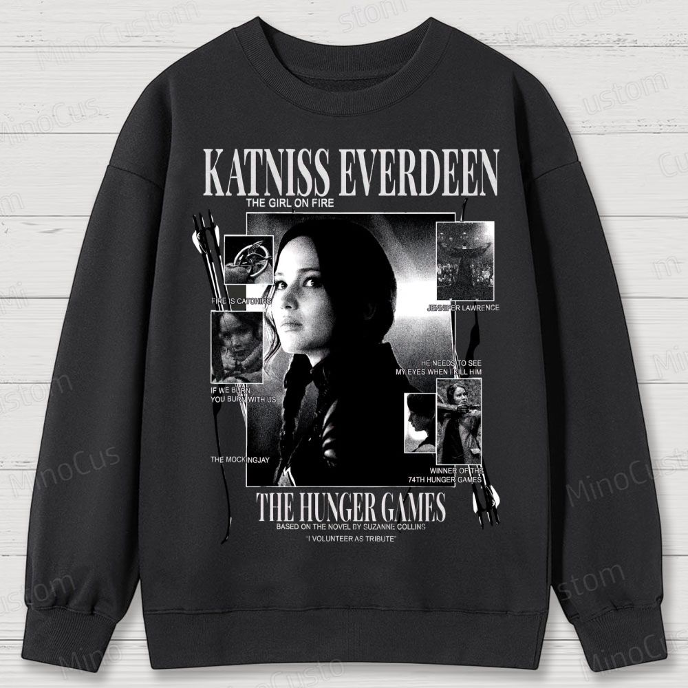 Katniss Everdeen “Girl on Fire” Cotton Sweatshirts 