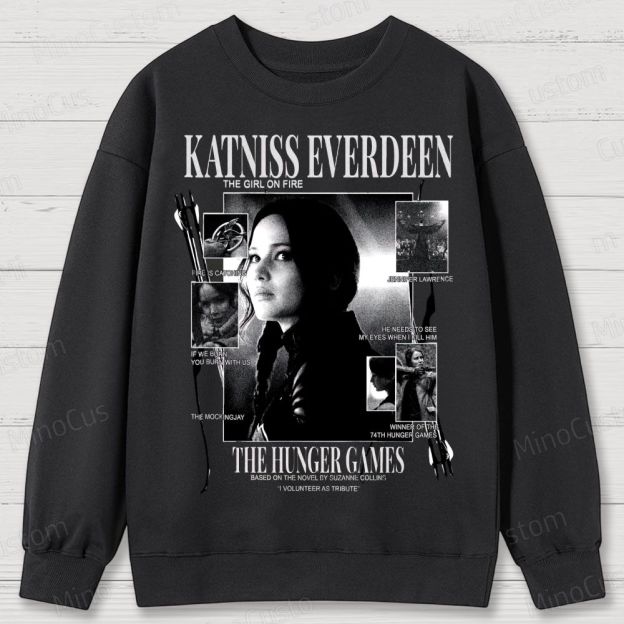 Katniss Everdeen “Girl on Fire” Cotton Sweatshirts 