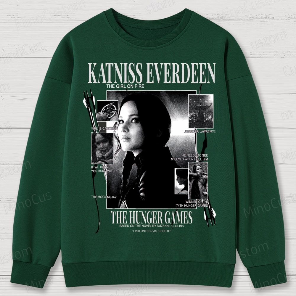 Katniss Everdeen “Girl on Fire” Cotton Sweatshirts 