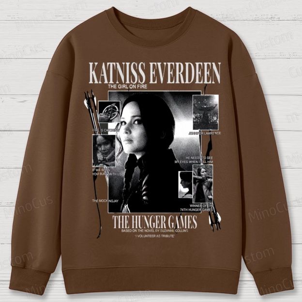 Katniss Everdeen “Girl on Fire” Cotton Sweatshirts 