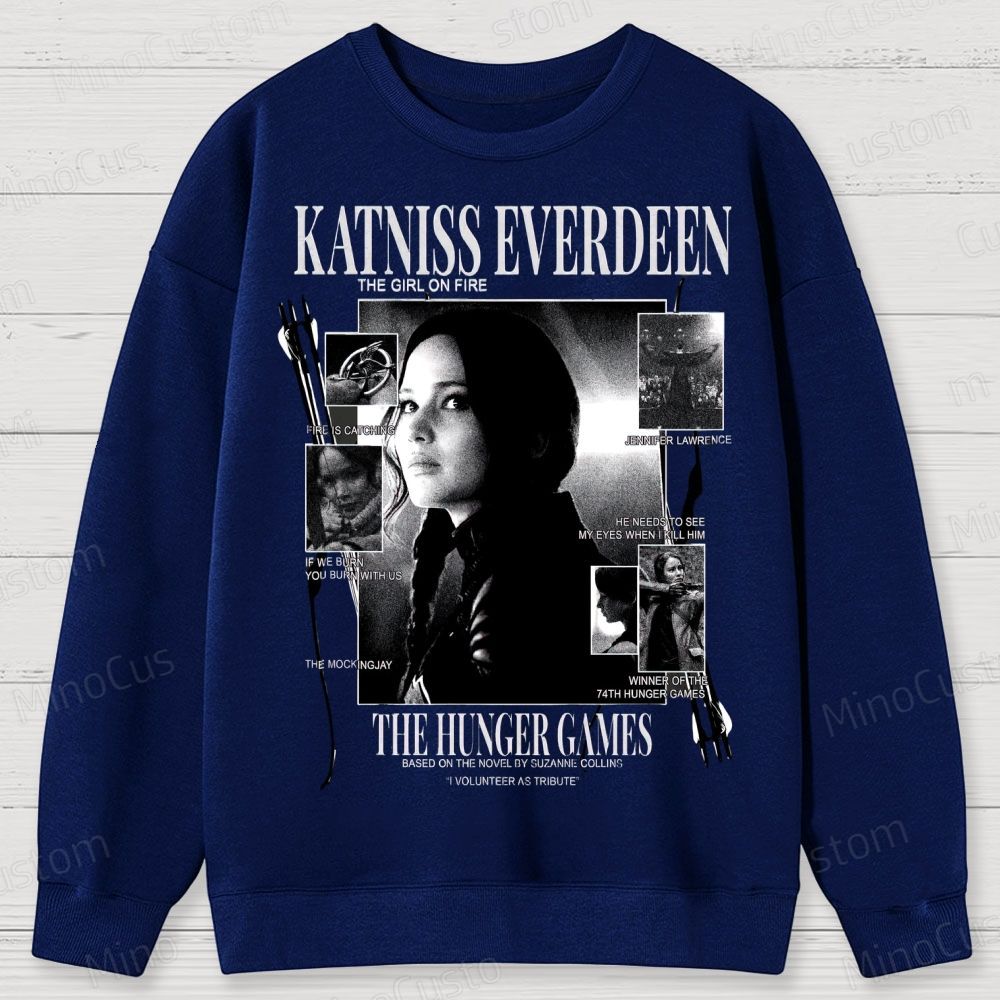 Katniss Everdeen “Girl on Fire” Cotton Sweatshirts 