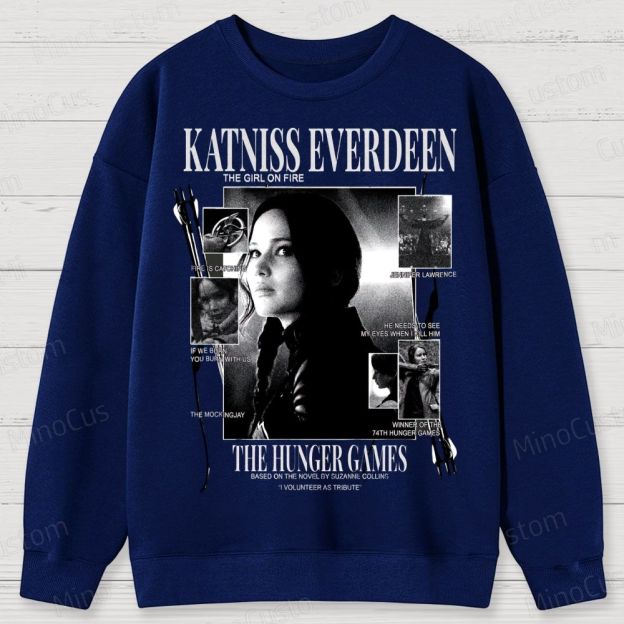 Katniss Everdeen “Girl on Fire” Cotton Sweatshirts 