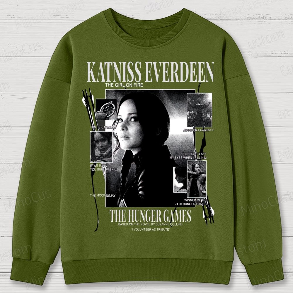 Katniss Everdeen “Girl on Fire” Cotton Sweatshirts 