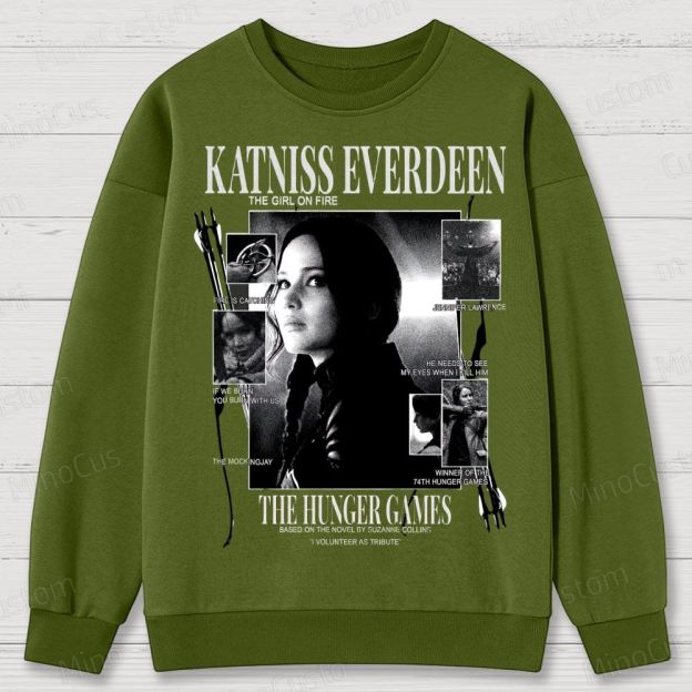 Katniss Everdeen “Girl on Fire” Cotton Sweatshirts 