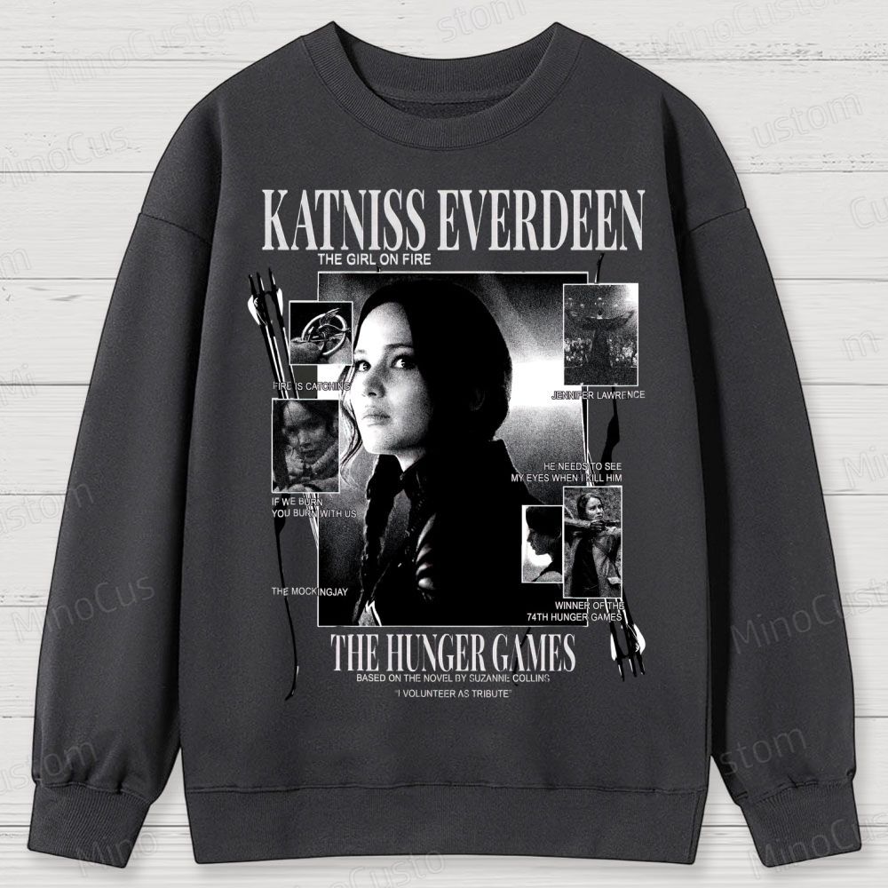 Katniss Everdeen “Girl on Fire” Cotton Sweatshirts 