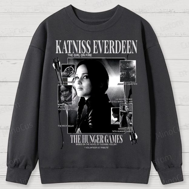 Katniss Everdeen “Girl on Fire” Cotton Sweatshirts 