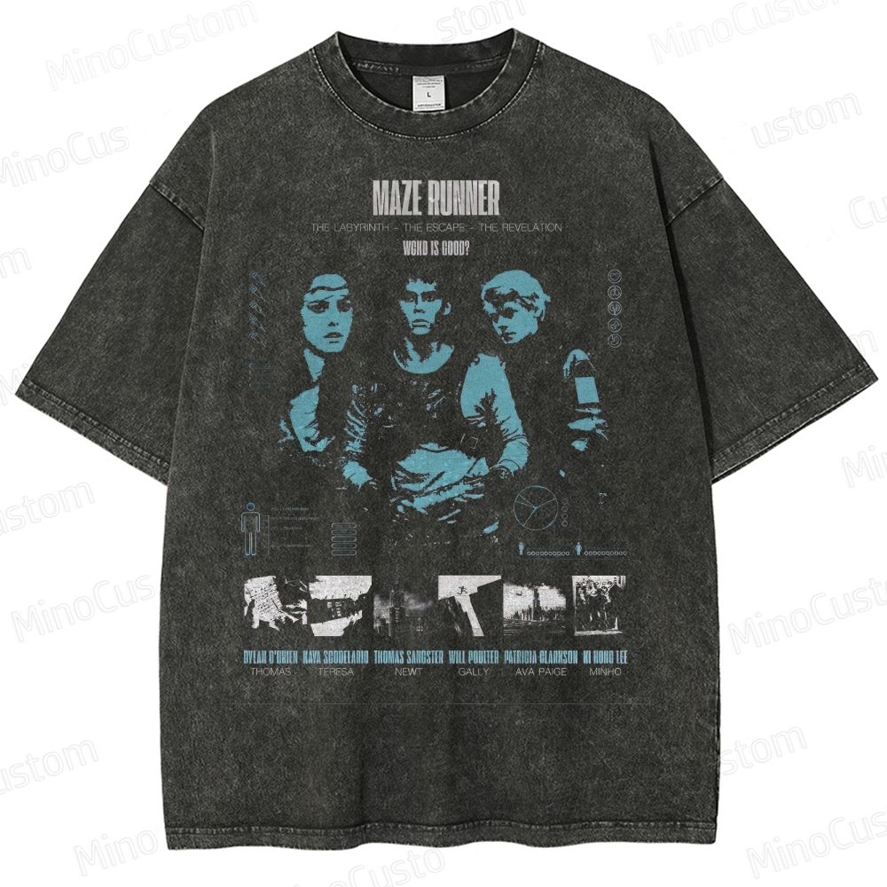 “Who Is Good?” Dystopian Movie Washed T-Shirt 