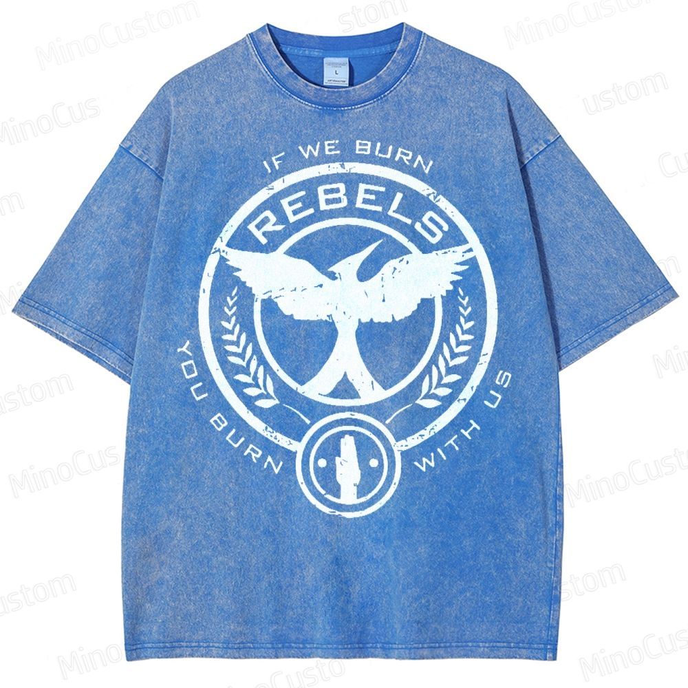 “If We Burn, You Burn With Us” Washed T-Shirt 