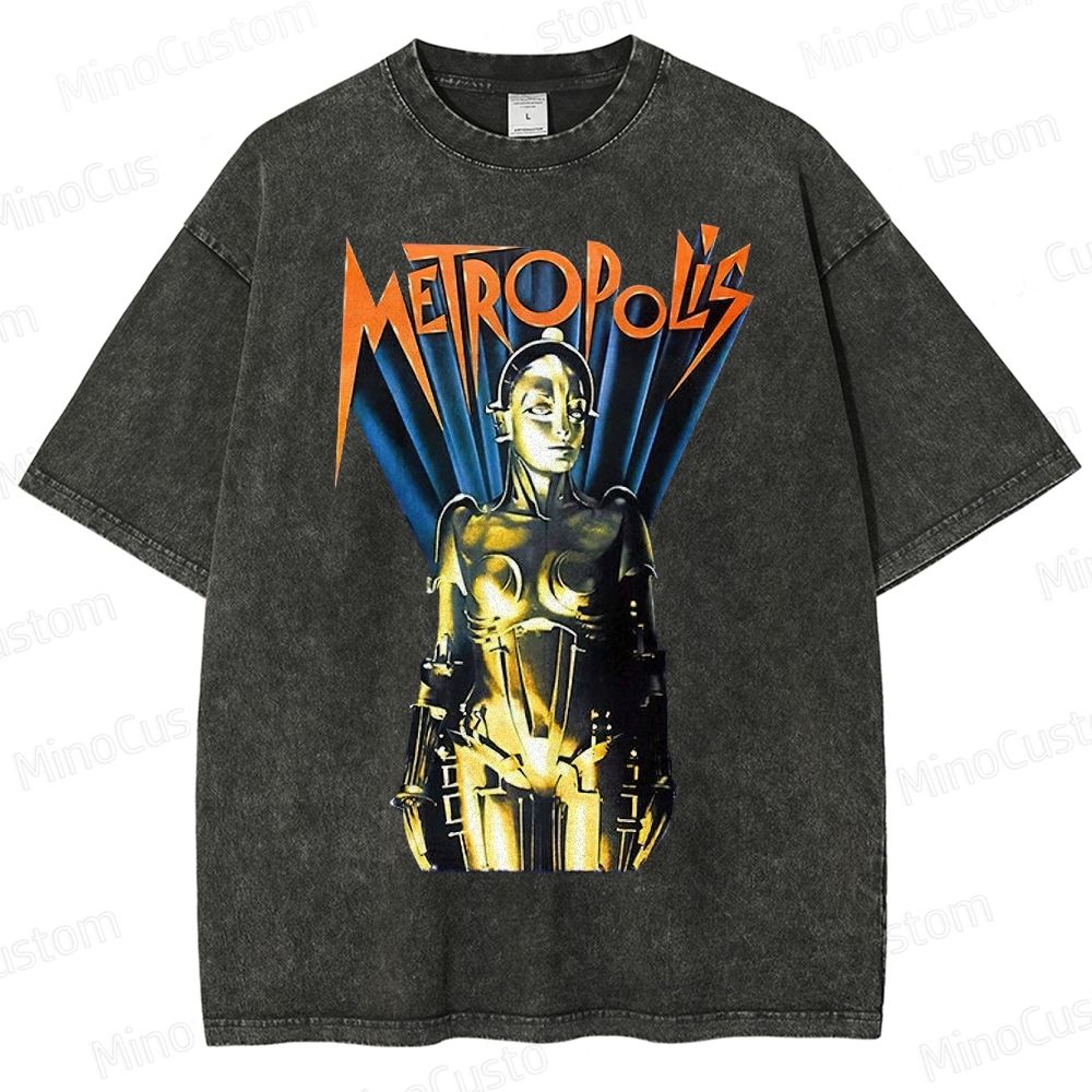 Metropolis Maschinenmensch Poster Washed T-Shirt 