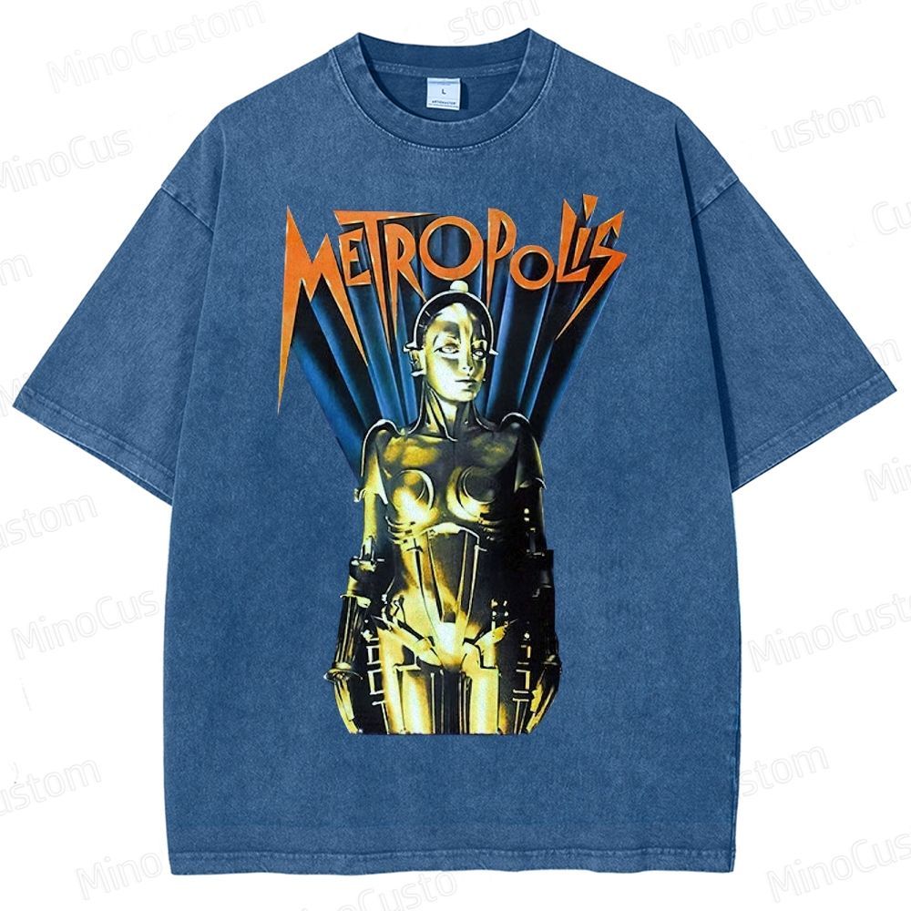 Metropolis Maschinenmensch Poster Washed T-Shirt 