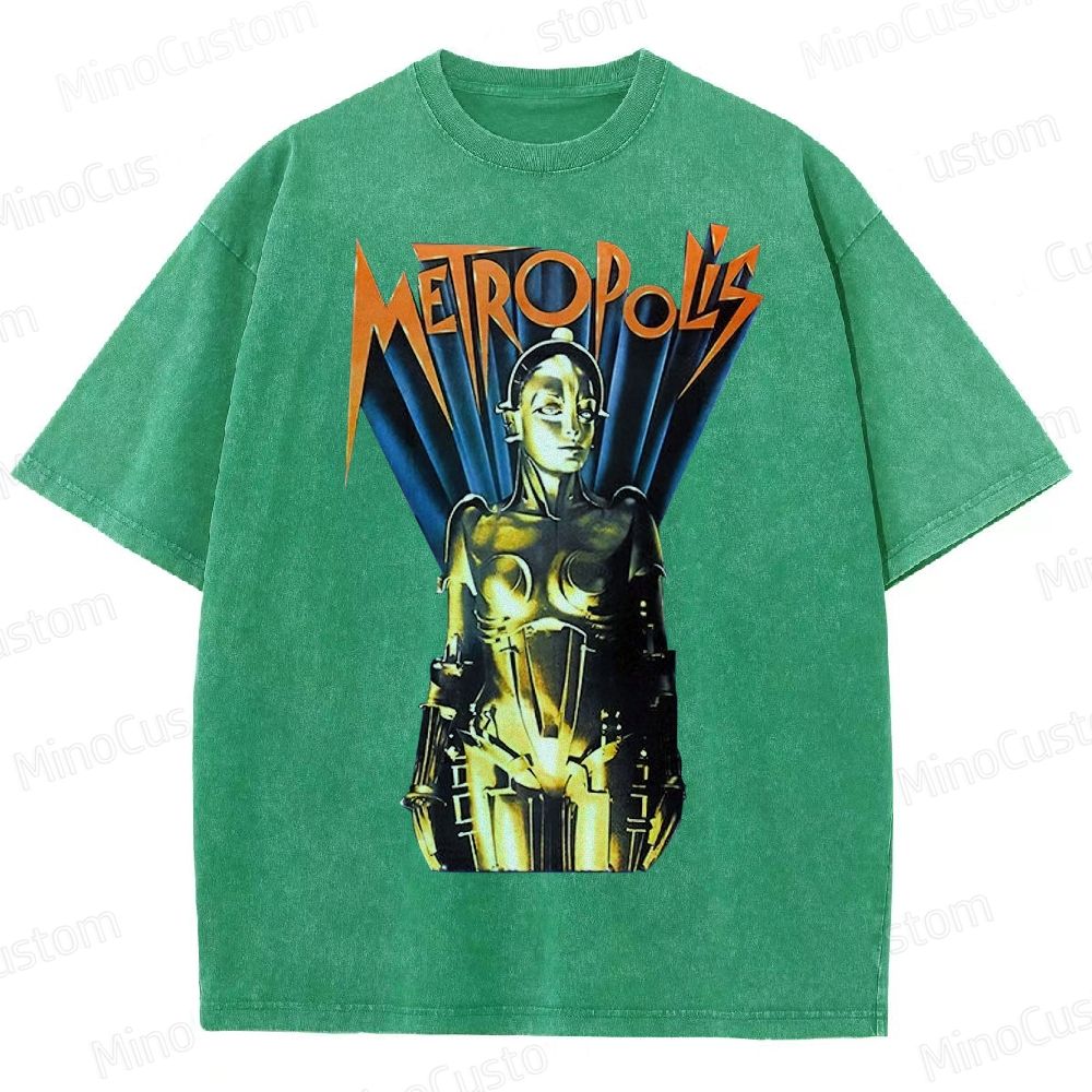 Metropolis Maschinenmensch Poster Washed T-Shirt 