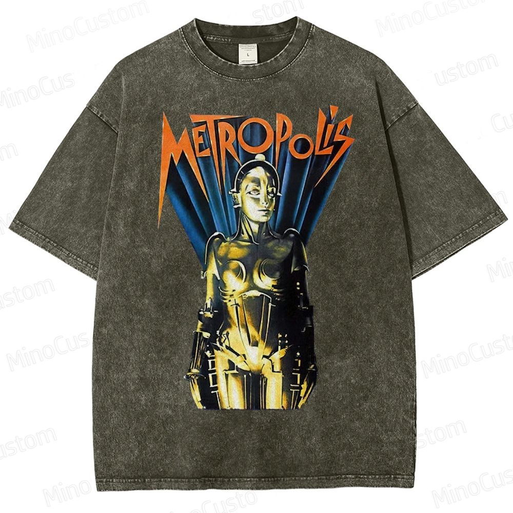 Metropolis Maschinenmensch Poster Washed T-Shirt 
