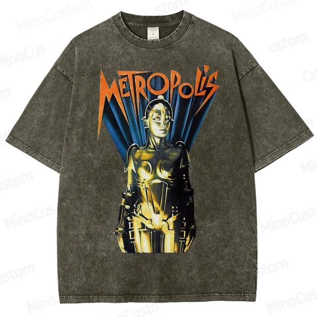Metropolis Maschinenmensch Poster Washed T-Shirt 
