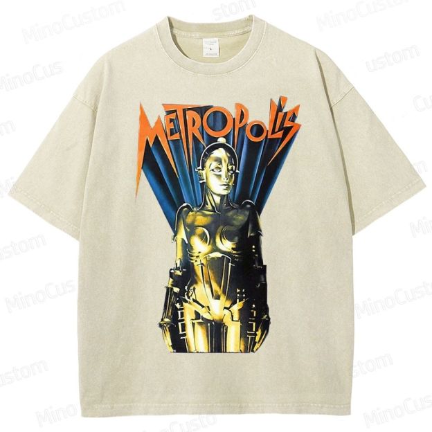 Metropolis Maschinenmensch Poster Washed T-Shirt 