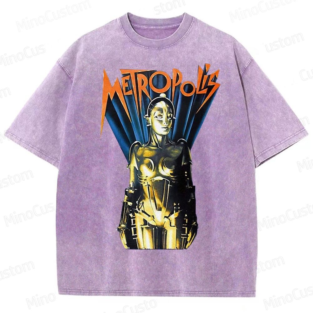 Metropolis Maschinenmensch Poster Washed T-Shirt 