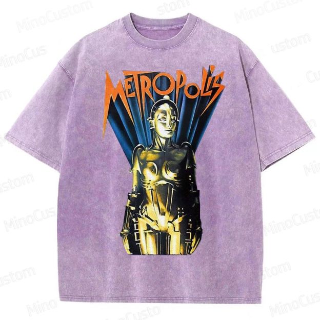 Metropolis Maschinenmensch Poster Washed T-Shirt 
