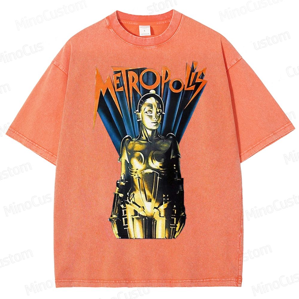 Metropolis Maschinenmensch Poster Washed T-Shirt 