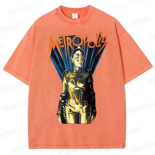 Metropolis Maschinenmensch Poster Washed T-Shirt 
