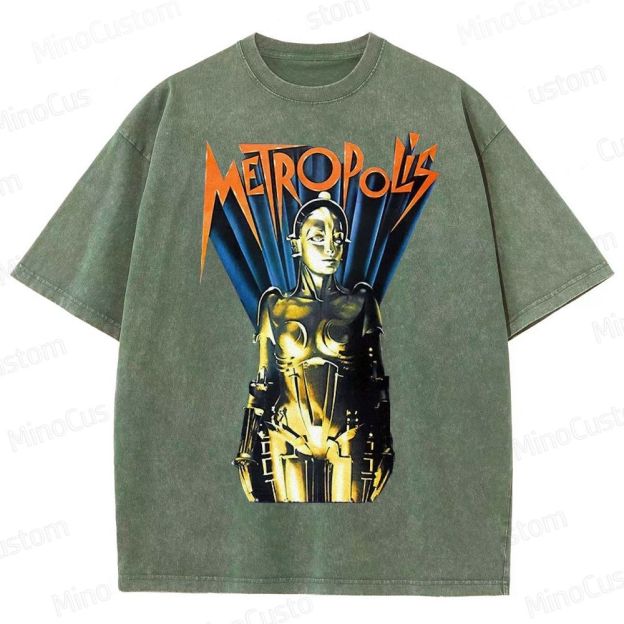 Metropolis Maschinenmensch Poster Washed T-Shirt 