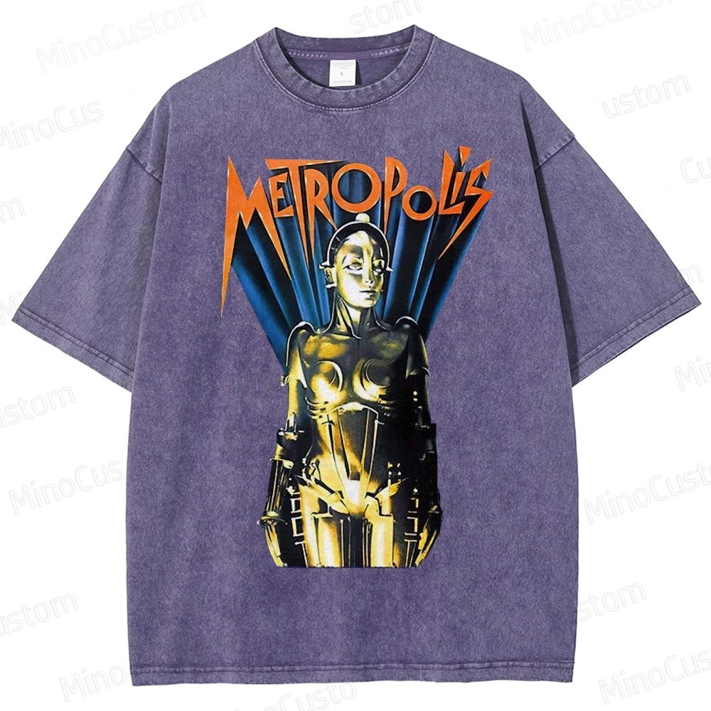 Metropolis Maschinenmensch Poster Washed T-Shirt 
