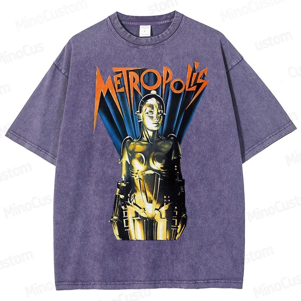 Metropolis Maschinenmensch Poster Washed T-Shirt 