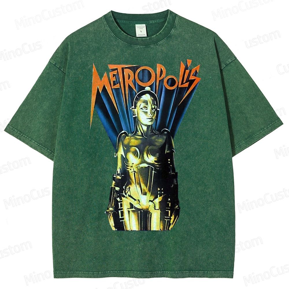 Metropolis Maschinenmensch Poster Washed T-Shirt 
