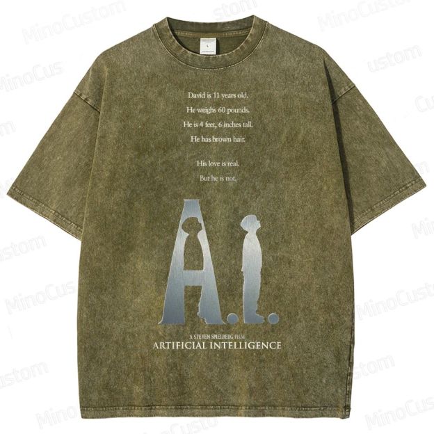 A.I. Artificial Intelligence Movie Washed T-Shirt 
