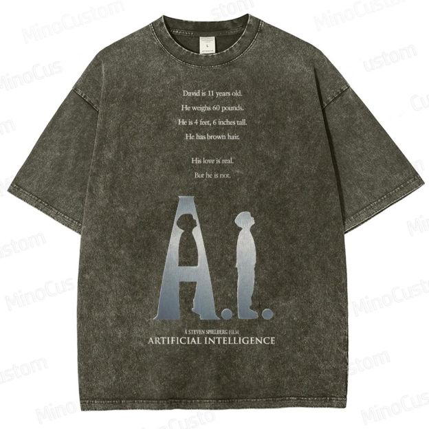 A.I. Artificial Intelligence Movie Washed T-Shirt 