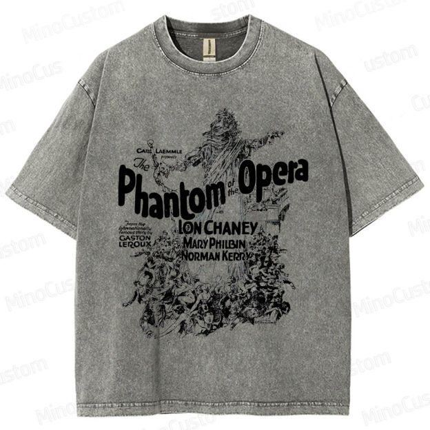 The Phantom of the Opera (1925) Vintage Poster Graphic Washed Vintage T - Shirt