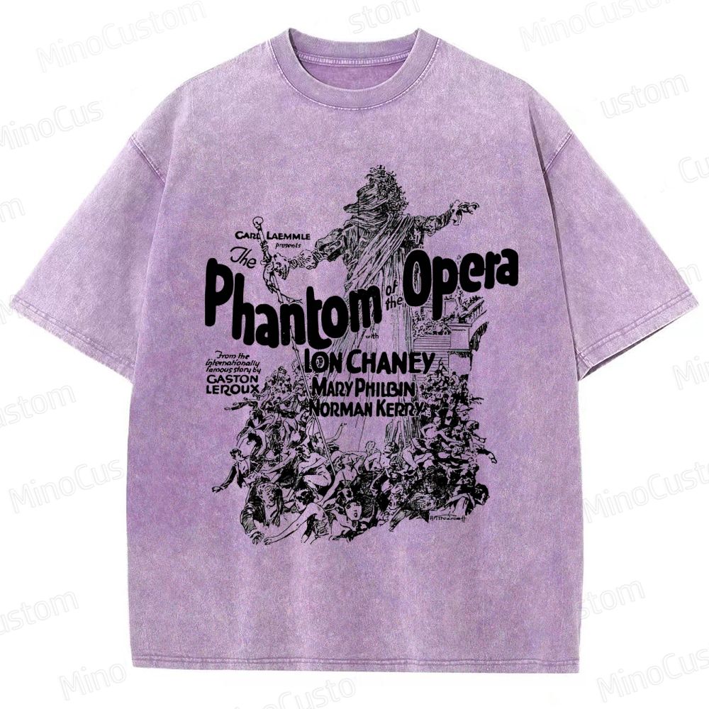 The Phantom of the Opera (1925) Vintage Poster Graphic Washed Vintage T - Shirt