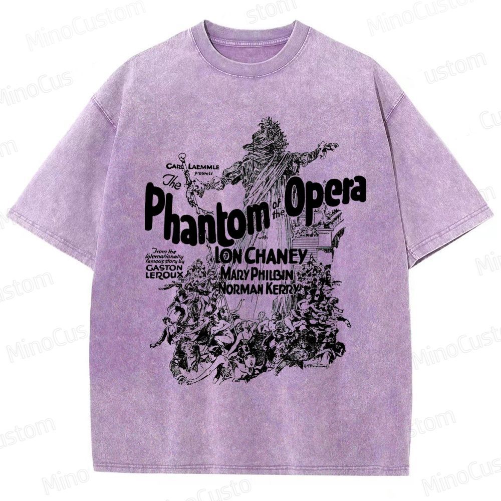 The Phantom of the Opera (1925) Vintage Poster Graphic Washed Vintage T - Shirt