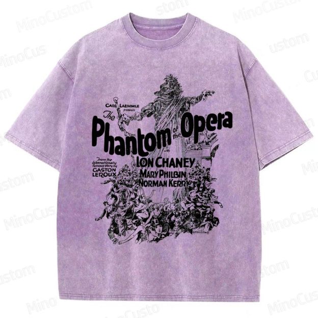 The Phantom of the Opera (1925) Vintage Poster Graphic Washed Vintage T - Shirt