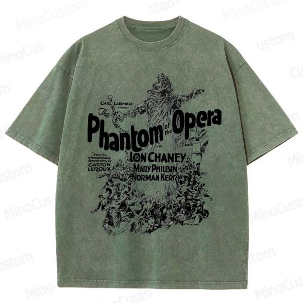 The Phantom of the Opera (1925) Vintage Poster Graphic Washed Vintage T - Shirt