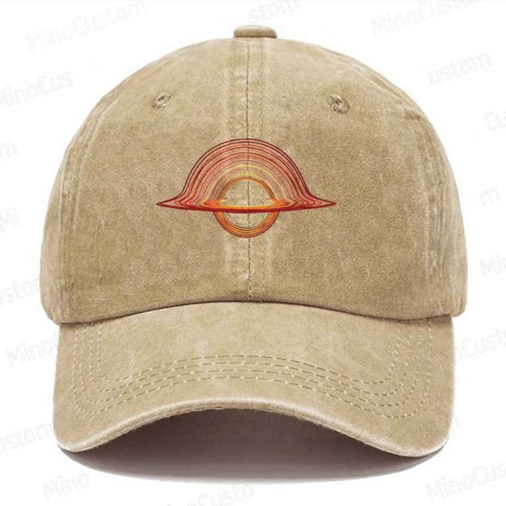 Black Hole Vintage Casual Washed Cap