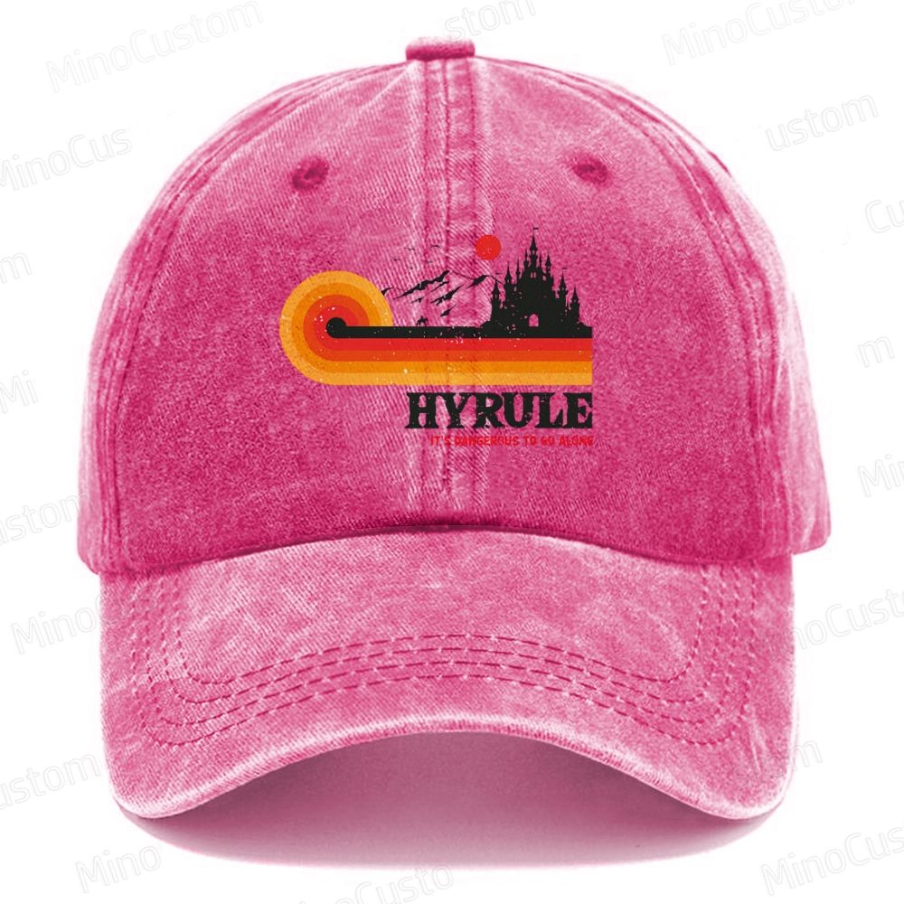 It's Dangerous To Go Alone Casual Washed Cap