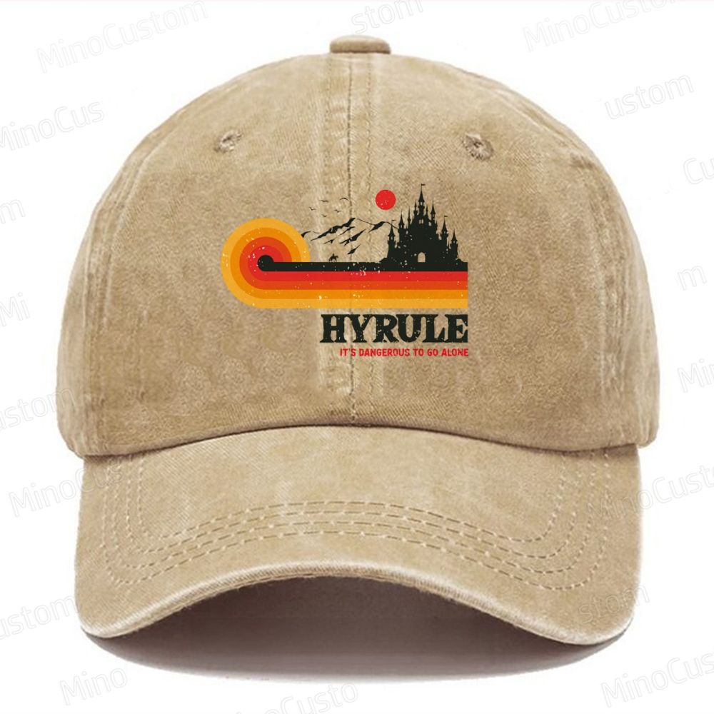 It's Dangerous To Go Alone Casual Washed Cap