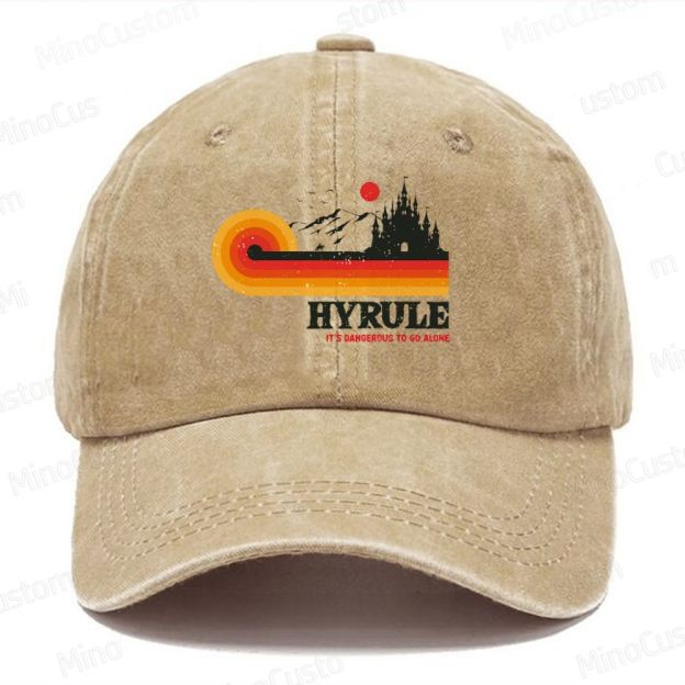 It's Dangerous To Go Alone Casual Washed Cap