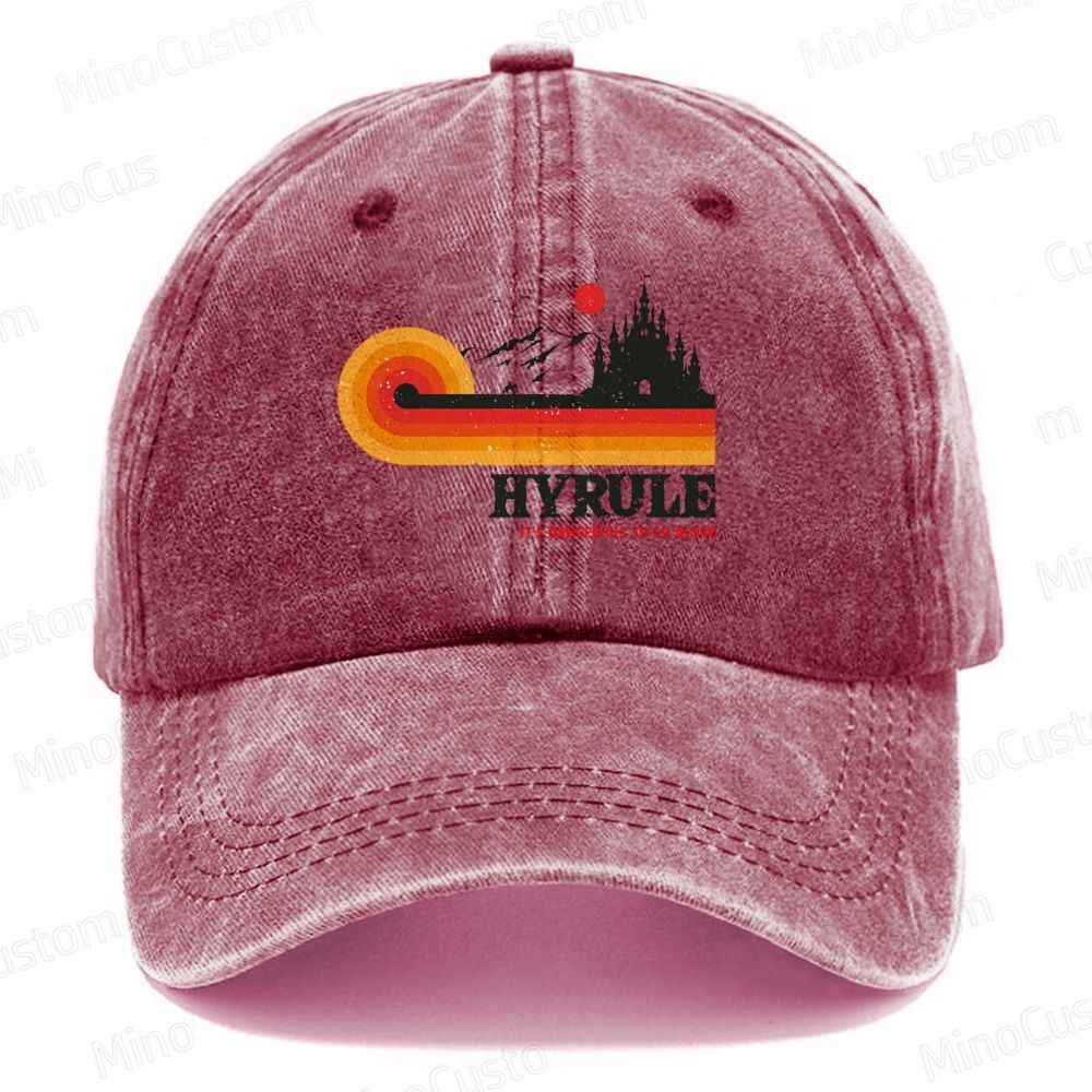 It's Dangerous To Go Alone Casual Washed Cap