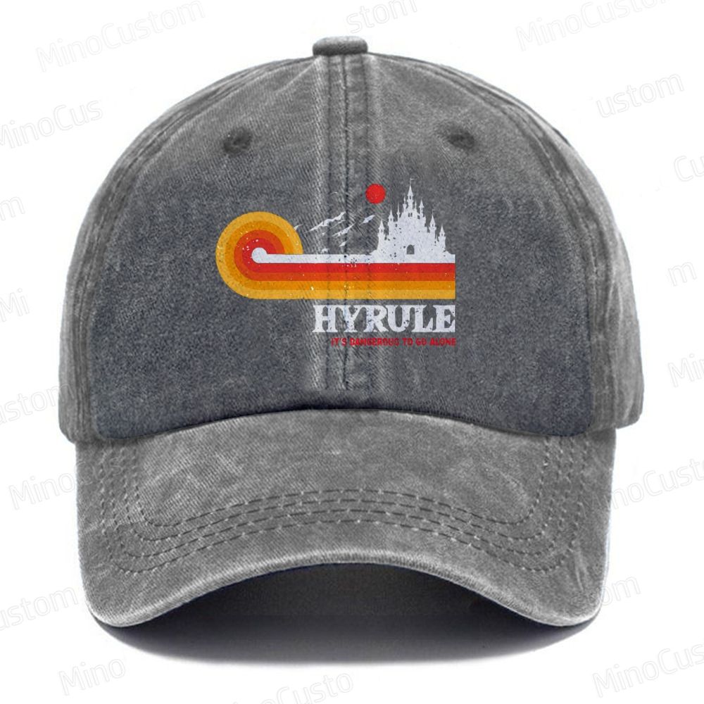 It's Dangerous To Go Alone Casual Washed Cap