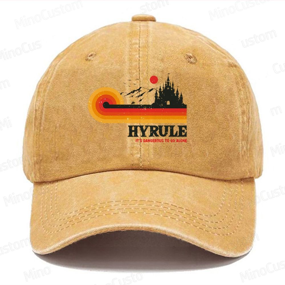 It's Dangerous To Go Alone Casual Washed Cap