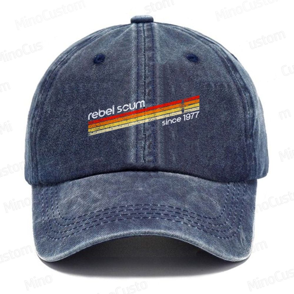 Rebel Scum 1977 Casual Washed Cap 