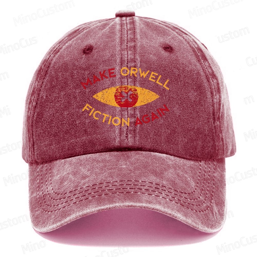Make Orwell Fiction Again Vintage Washed Cap 