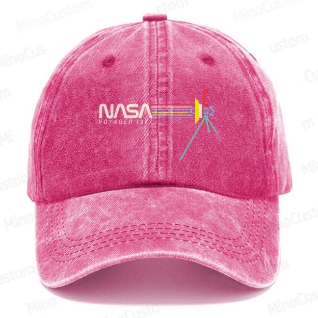 Retro NASA Voyager Spacecraft Washed Cap 